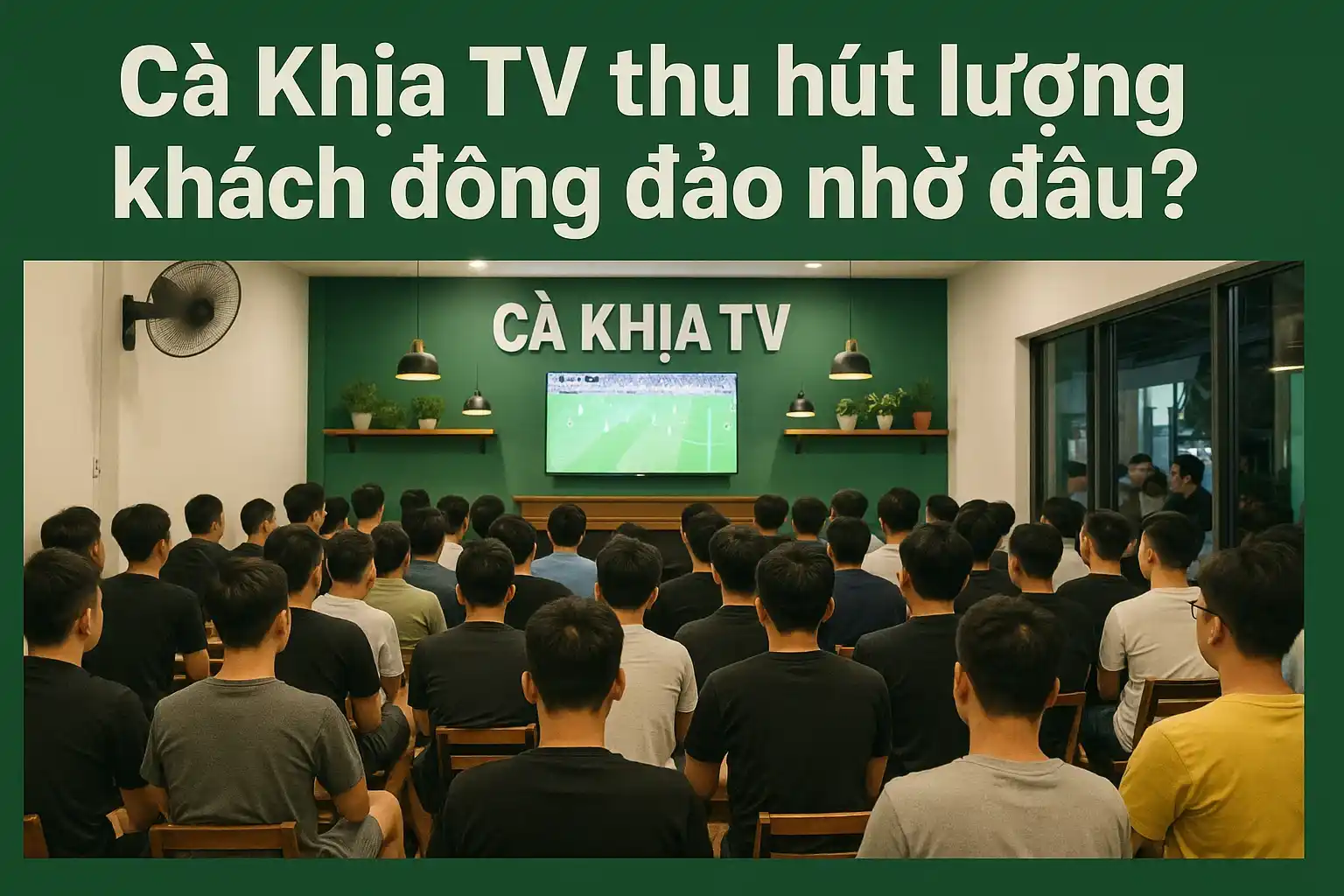 Trực tiếp bóng đá hôm nay ngay tại CakhiaTV 2 Cà Khịa TV thu hút lượng khách đông đảo nhờ đâu?
