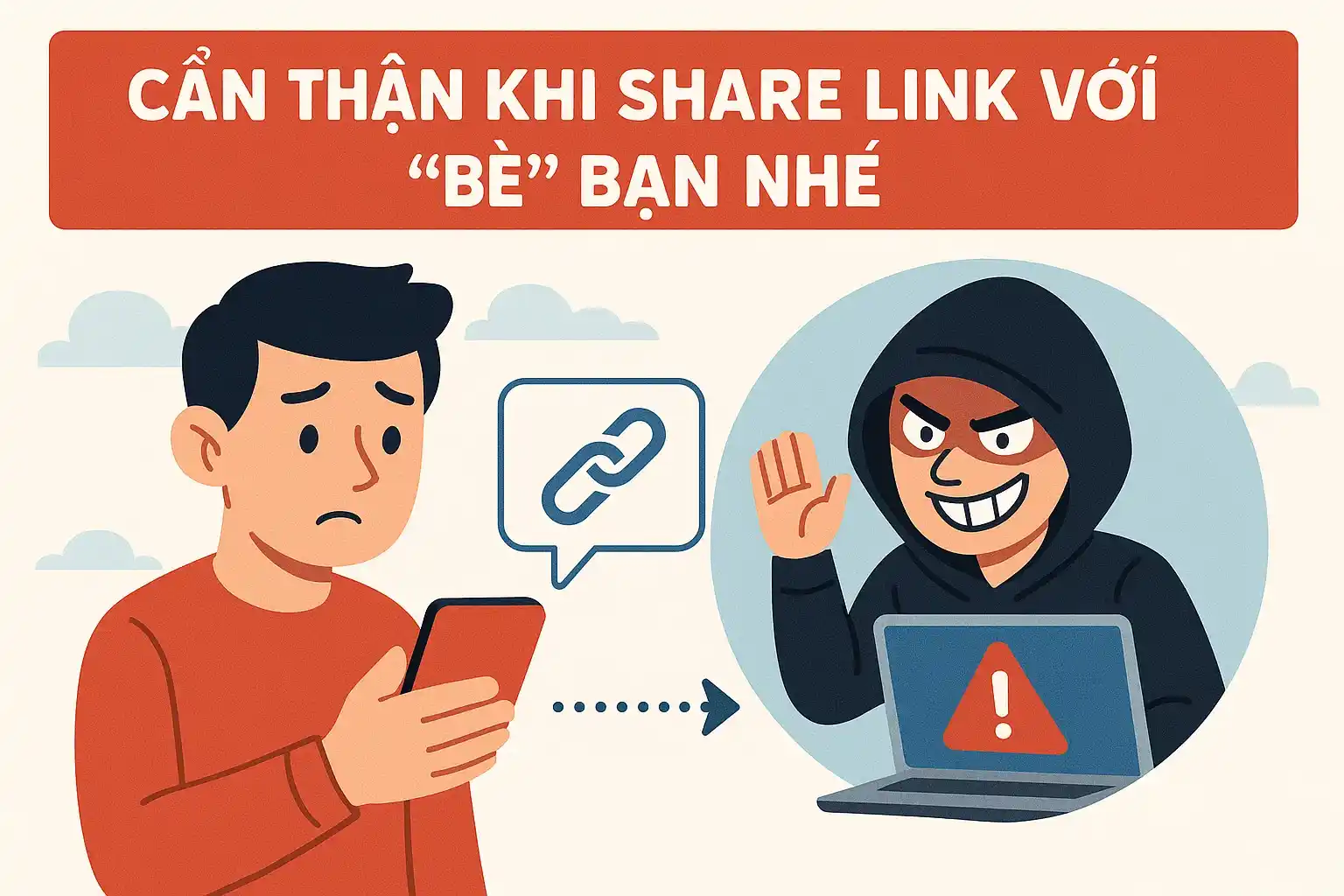 Xem bóng đá trực tuyến trên CakhiaTV: Nhanh – Gọn 2025 4 Cẩn thận khi share link với “bè” bạn nhé