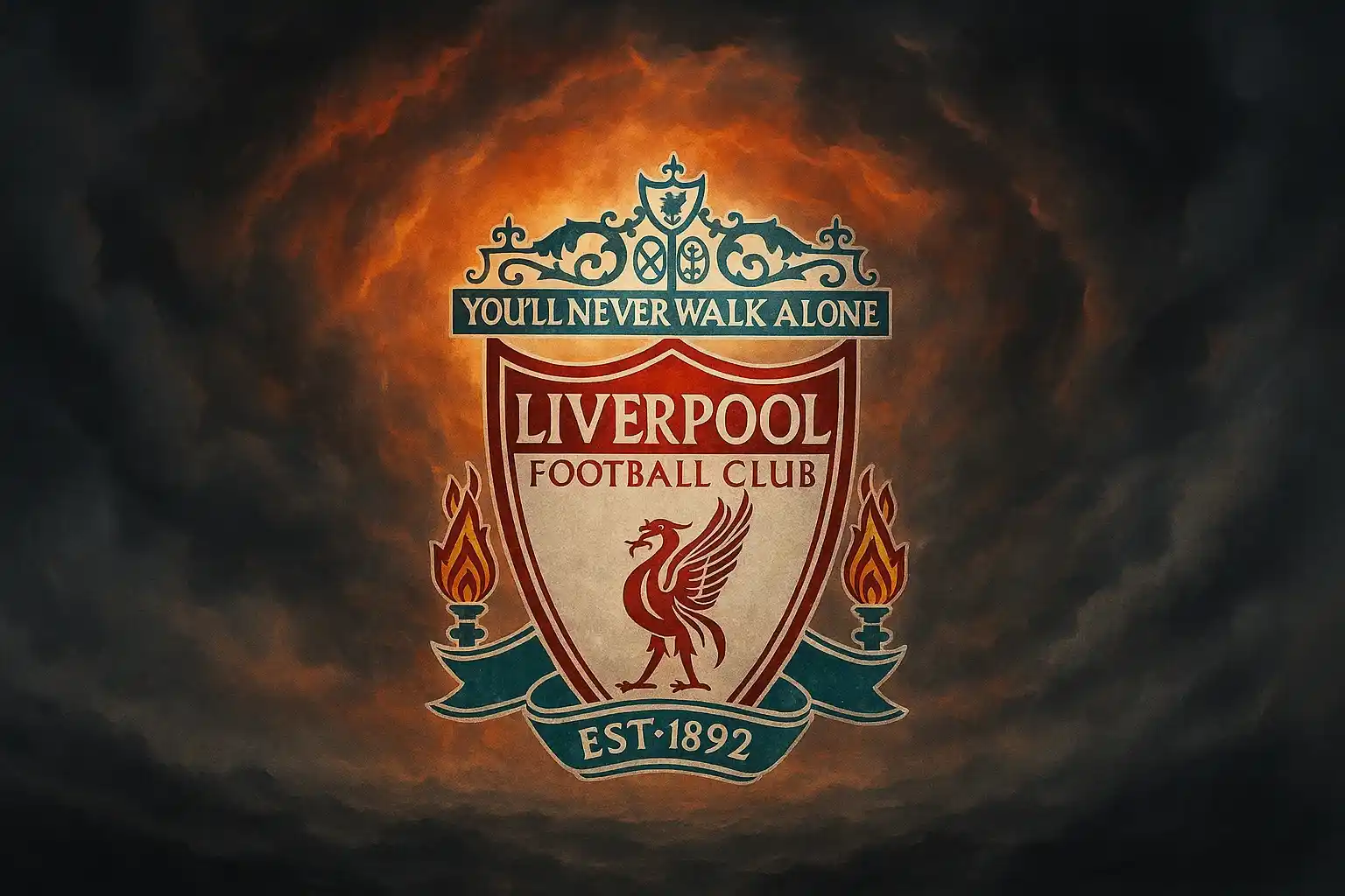 Liverpool vượt giới hạn: Tình người chấn động sân cỏ 2 Hình ảnh logo Liverpool lặng lẽ giữa tâm bão cảm xúc.