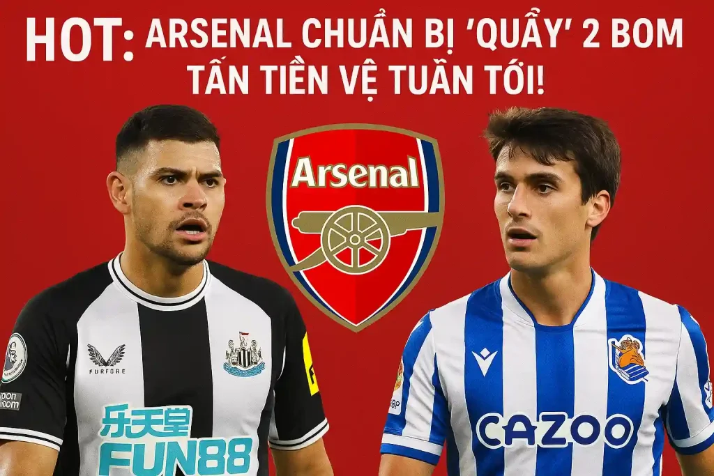 HOT: Arsenal chuẩn bị “quẩy” 2 bom tấn tiền vệ tuần tới! 1 HOT: Arsenal chuẩn bị “quẩy” 2 bom tấn tiền vệ tuần tới!