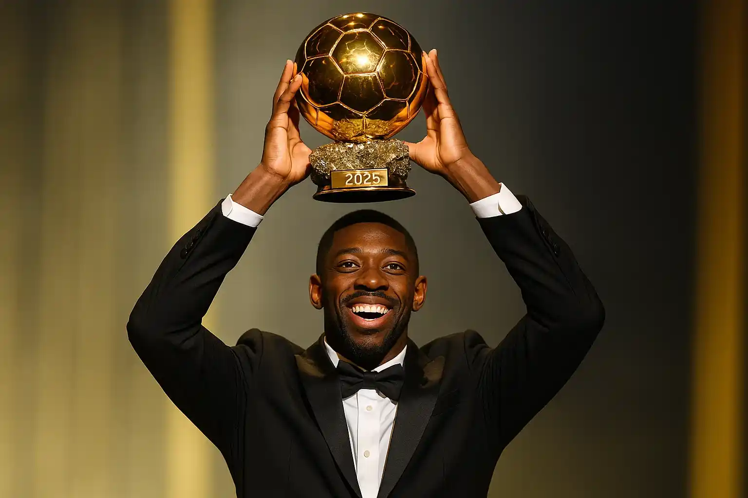 Ousmane Dembele và phát ngôn gây sốc sau Quả bóng vàng 2025 2 Dembele nâng cao Quả bóng vàng 2025 trong niềm hân hoan