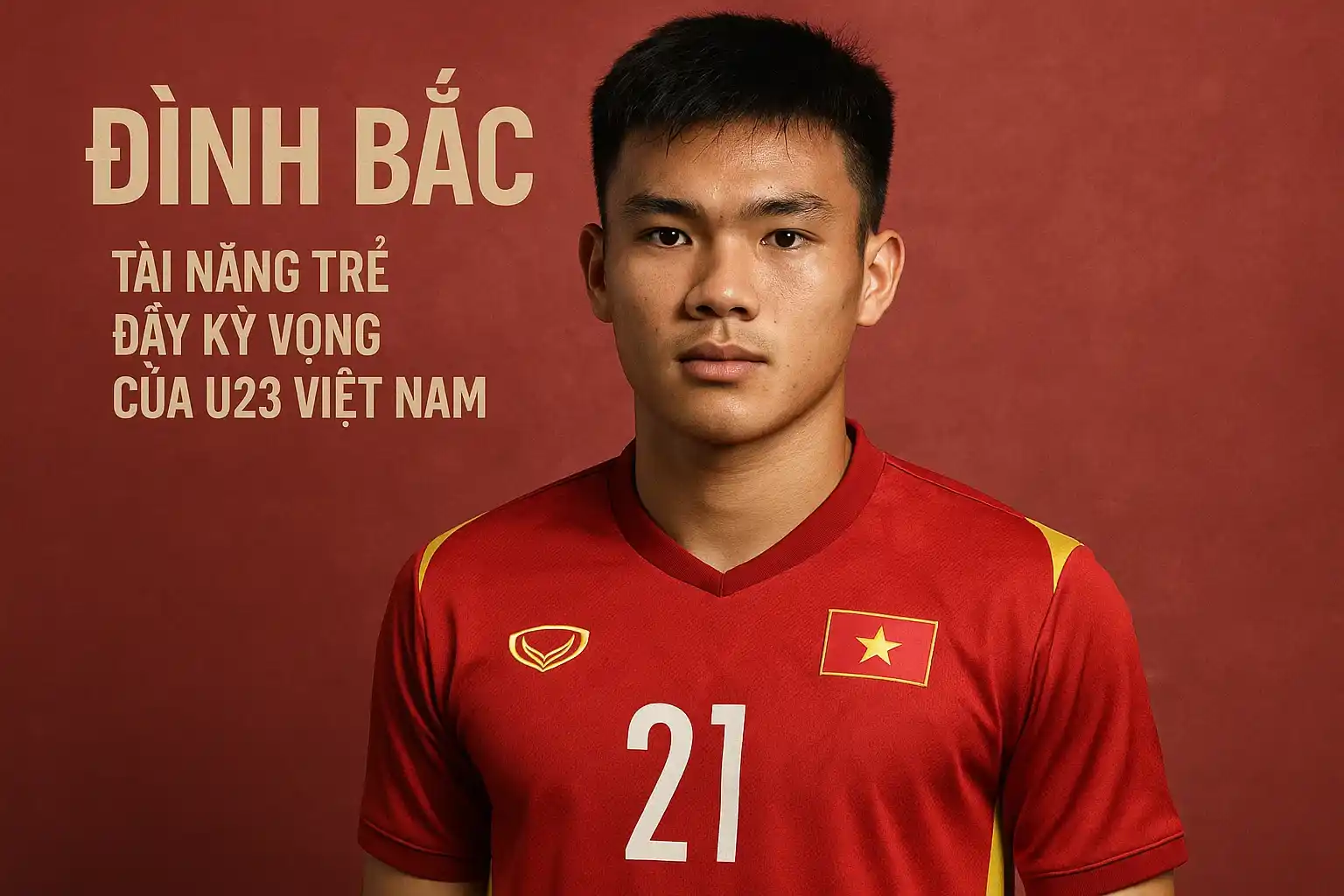 Đình Bắc quyết tâm giành vàng SEA Games, liệu có làm được? 2 Đình Bắc - Tài năng trẻ đầy kỳ vọng của U23 Việt Nam.