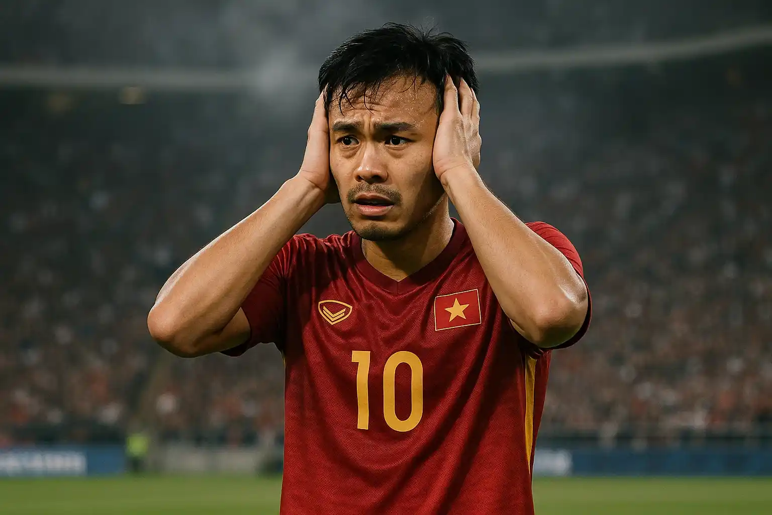 Đình Bắc quyết tâm giành vàng SEA Games, liệu có làm được? 4 Đình Bắc trên sân, đối mặt với áp lực khổng lồ trong từng trận đấu.