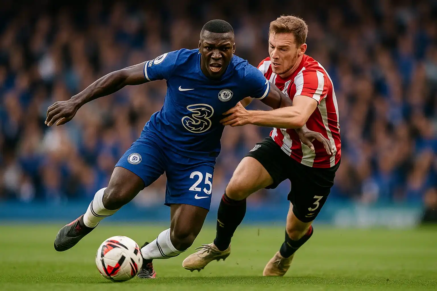 Moises Caicedo: Thép sống giữa Chelsea và Premier League 3 Moises Caicedo tranh chấp quyết liệt giữa sân
