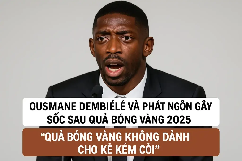 Ousmane Dembele và phát ngôn gây sốc sau Quả bóng vàng 2025 1 Ousmane Dembele và phát ngôn gây sốc sau Quả bóng vàng 2025