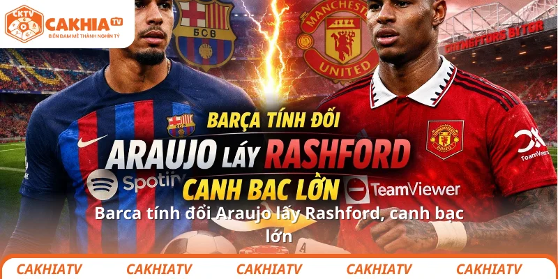 Barca tính đổi Araujo lấy Rashford, canh bạc lớn 1 Barca tính đổi Araujo lấy Rashford, canh bạc lớn
