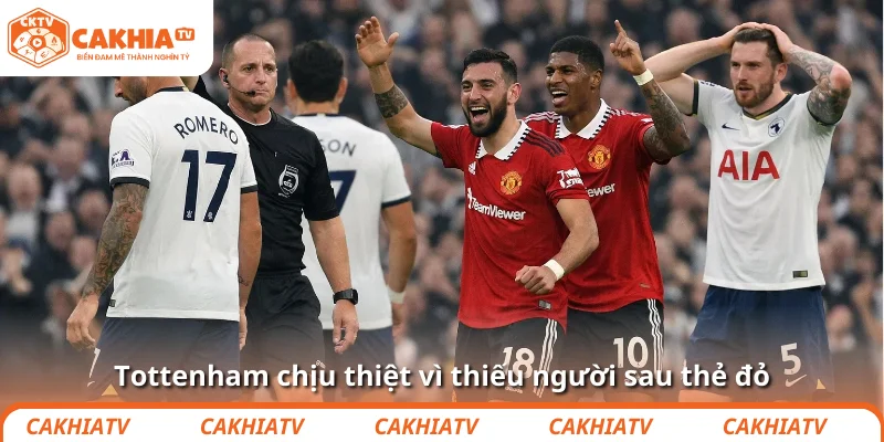 Romero lại nhận thẻ đỏ, Tottenham tiếp tục trả giá 4 Tottenham chịu thiệt vì thiếu người sau thẻ đỏ