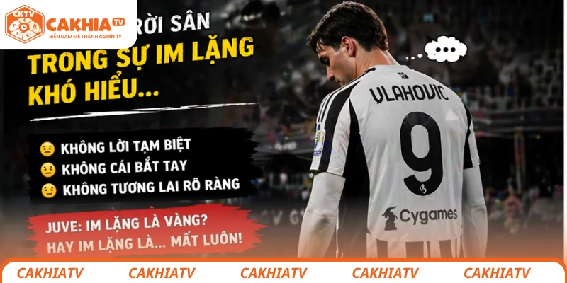 Juventus chần chừ, nguy cơ mất trắng Vlahovic rõ ràng 3 Vlahovic rời sân trong sự im lặng khó hiểu