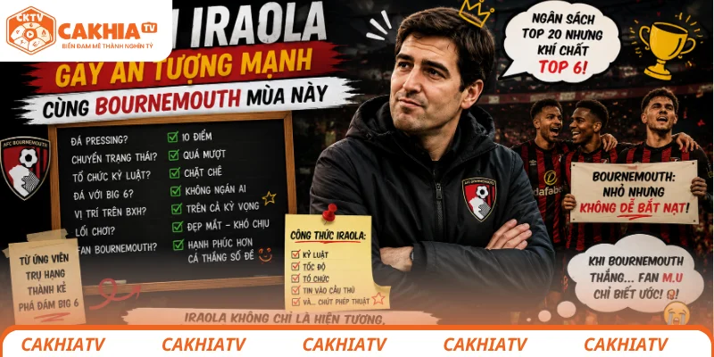 MU chốt quyết định vụ Andoni Iraola tại Old Trafford 2 Andoni Iraola gây ấn tượng mạnh cùng Bournemouth mùa này